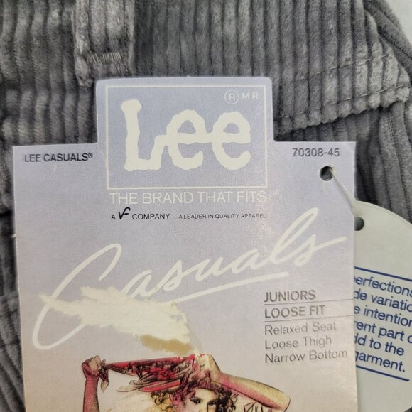 80s Vintage Deadstock Lee Rider II Jr London Loose Fit Cord 11 Med Union Made - Picture 16 of 16
